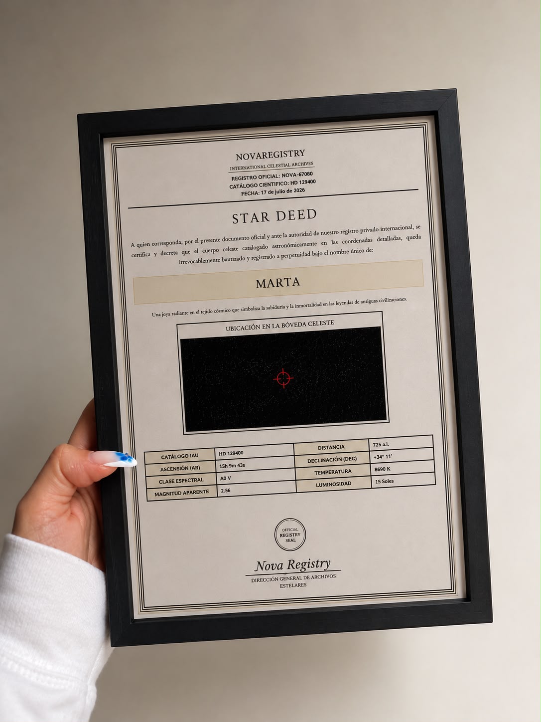 Certificado NovaRegistry Premium
